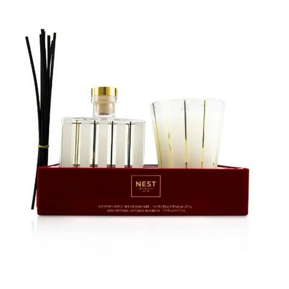 NEST Fragrances Holiday Scented Candle & Reed Diffuser Set